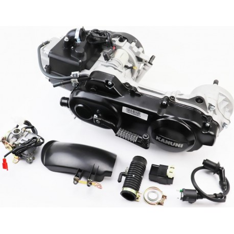 Двигун скутерний в зборі 4Т-80куб (довгий варіатор, довгий вал) Mototech