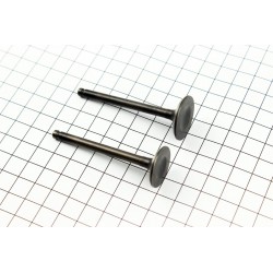 Клапана впускной (H-65,2/ D-24), выпускной (H-64,3/ D-21,8) к-кт 2шт, 125cc Китай