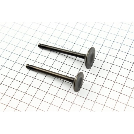 Клапана впускной (H-65,2/ D-24), выпускной (H-64,3/ D-21,8) к-кт 2шт, 125cc Китай