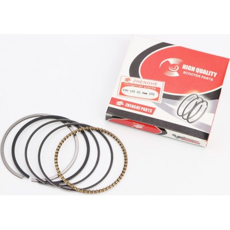 Кольца поршневые 125cc 52,4мм STD ZHENGHE