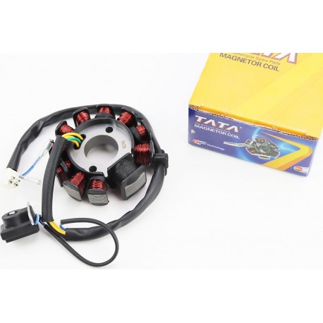 Статор магнето (генератора) (11 катушек разъем "мама 4+2") высота 32мм TATA