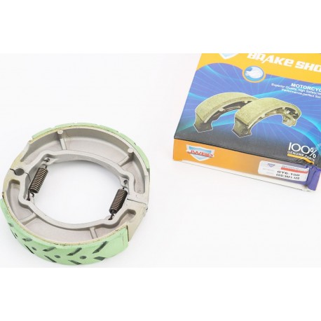 Тормозные колодки задние к-кт, 125мм (барабан, накладки с выборкой) 12", 13" JWBP