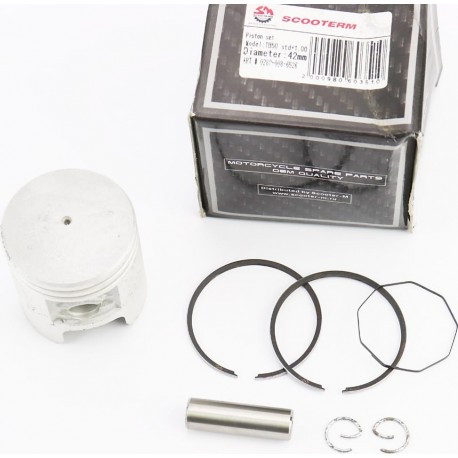Поршень к-кт 50cc 41мм +1,00 (палець 10мм, H-42,5мм, h-14мм) Scooter-M
