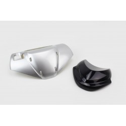 Пластик-керма верхній Race1,3 під спідометр "овал", сірий+вітровик Китай