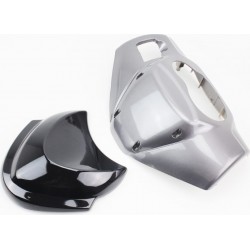 Пластик-керма верхній Race1,3 під спідометр "завужений", сірий+вітровик Китай