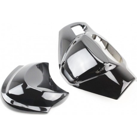 Пластик-руля верхний Race1,3 под спидометр "зауженный", чёрный+ветровик Китай