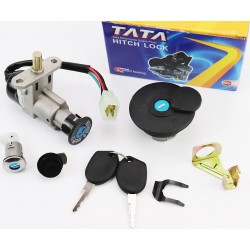 Замки к-кт (запалювання, сидіння, кришка бака кругла) TATA
