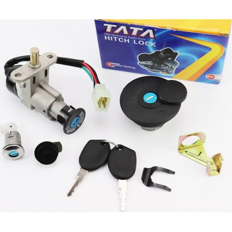 Замки к-кт (запалювання, сидіння, кришка бака кругла) TATA