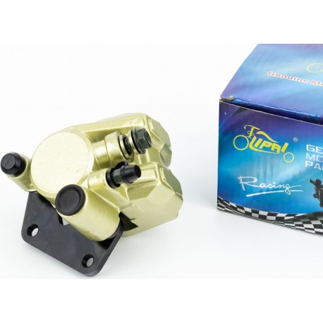 Гальмівний супорт передньої системи (однопоршневий) з колодками "квадрат", золотистий LIPAI