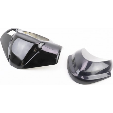 Пластик-керма верхній Race 1.3 під спідометр "овал", чорний+вітровик Китай