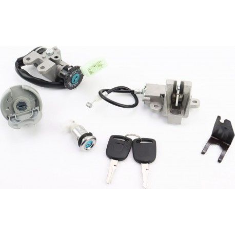 Замки к-кт (запалювання, сидіння, кришка бака кругла) Китай