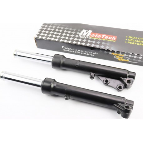 Вилка передняя (перья) лев., прав., к-кт 2шт (диск. тормоз) 390мм, чёрный Mototech