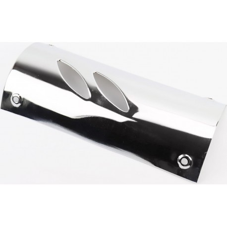 Накладка глушника велика, хром (кріплення на 4отв.) Китай