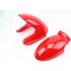 Пластик-крыло переднее к-кт 2шт (две части), красный Китай