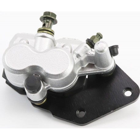 Тормозной суппорт задней системы (двухпоршневой)+колодки тип 3.2, серебристый Китай