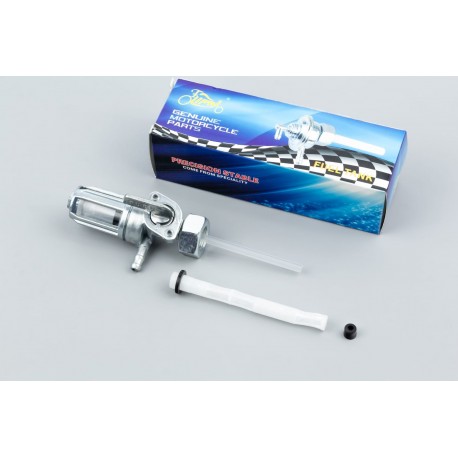 Кран топливный с гайкой М14, c отстойником LIPAI