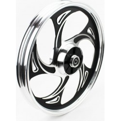 Диск задний литой 17x1,6 ALPHA/ACTIVE "волна", чёрный (ось 12мм) тип 2 Китай