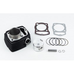 Цилиндр к-кт (цпг) CB150cc-62мм (высота цилиндра 69/97мм) (палец 15мм), чёрный Китай