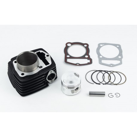 Цилиндр к-кт (цпг) CB150cc-62мм (высота цилиндра 69/97мм) (палец 15мм), чёрный Китай