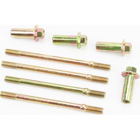 Шпилька цилиндра, d-8мм, к-кт 4шт (2шт-120мм 2шт-128мм)+гайки Китай