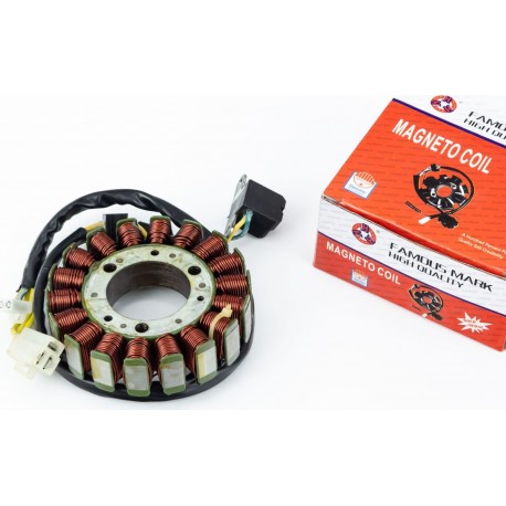 Статор магнето (генератора) (18 катушек разъем "папа 3+2"), 250cc (d-103мм) HAORUN