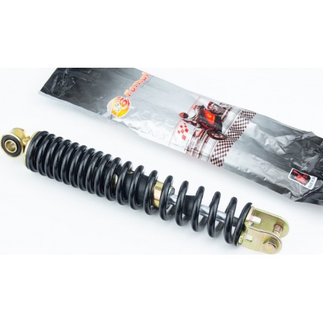 Амортизатор задній GY6/Honda-270мм*D-44мм (втулка 10мм / вилка 8мм), чорний Formula