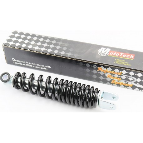 Амортизатор задній GY6/Yamaha-245мм*D-50мм (втулка 10мм / вилка 8мм), чорний Mototech