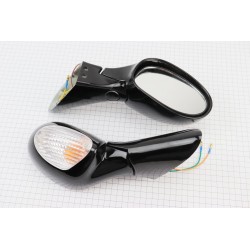 УЦЕНКА Viper-F50 Зеркало лев., прав.. к-кт, чёрные (трещина, см. фото) Китай