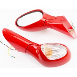 УЦІНКА Viper-F50 Дзеркало лев., прав. к-кт, червоні (тріщина, див. фото) Китай