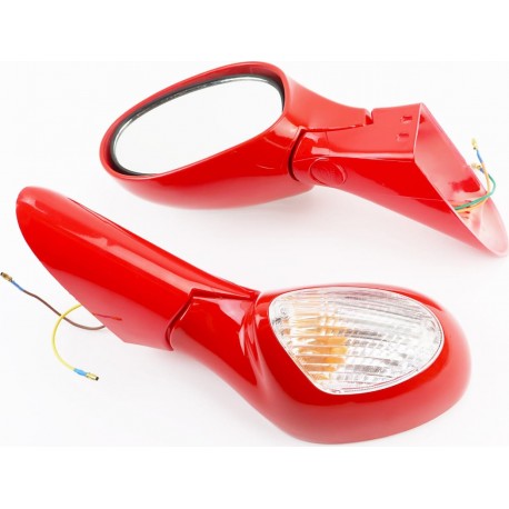 УЦЕНКА Viper-F50 Зеркало лев., прав.. к-кт, красные (трещина, см. фото) Китай