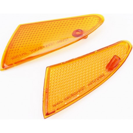 Suzuki LET'S-II "стекло" поворотников передних к-кт 2шт, жёлтые Китай