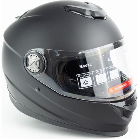 Шлем интеграл М65 L (59-60см), чёрный мат FORTE