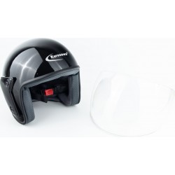 Шлем открытый U-122 M, чёрный глянец KUROSAWA