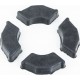 Демпферна резина заднього колеса (к-кт 4шт) "силікон, чорні", якісні Україна