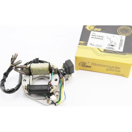 Статор магнето (генератора) (2 катушки "5 проводов") GO!