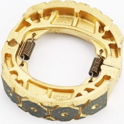 Гальмівні колодки задні к-кт, 105мм (пружини прямі, накладки з вибіркою), золотисті JWBP