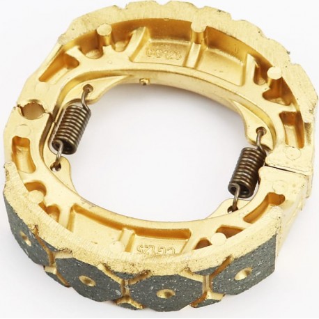 Тормозные колодки задние к-кт, 105мм (пружины прямые, накладки с выборкой), золотистые JWBP