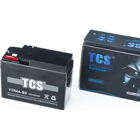 Акумулятор 12V3,3Ah YTR4A-BS GEL (L115*W49*H85мм) "таблетка-Honda", 2024р TCS