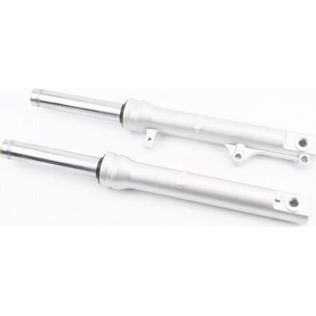 Вилка передняя (перья) лев., прав., к-кт 2шт Honda DIO, 380мм (под диск. торм.) качественные, серые Китай