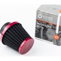 Фильтр воздушный нулевой 35мм, прямой "конус", красный, чёрная сетка (большой) TATA