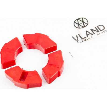 Демпферная резинка заднего колеса (к-кт 4шт) "силикон, красный" VLAND