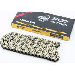 Цепь привода колеса 428Hx128L GOLD Scorpion
