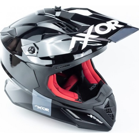 Шлем кроссовый X CROSS (стандарт DOT/ECE) S (55-56см), чёрно-красный AXOR