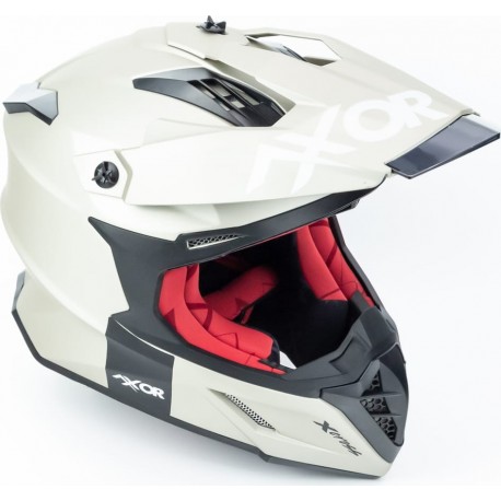 Шолом кросовий X CROSS (стандарт DOT/ECE) S (55-56см), нікель мат AXOR