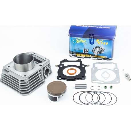 Циліндр к-кт (цпг) CB250cc-74мм (висота циліндра 72/107мм)   поршень з тефлоновим покриттям" (BigBor) LIPAI