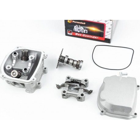 Головка цилиндра+клапана+пастель+распредвал с "зацепом"+крышка в сборе 150cc Formula