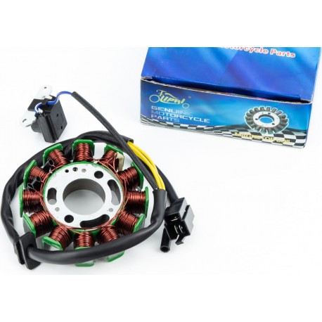 Статор магнето (генератора) (12 катушек разъем "папа 3+1") высота 25мм LIPAI