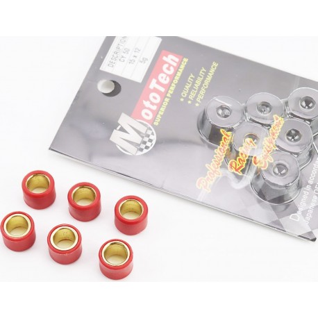 Ролики варіатора 6шт, Yamaha 15x12-5,0г Mototech