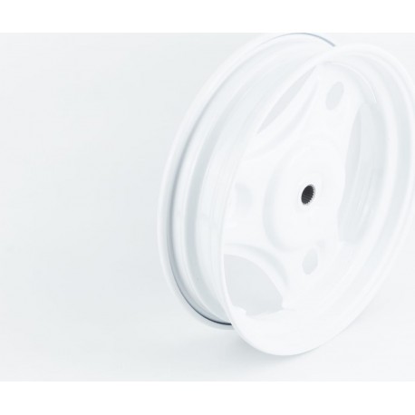 Диск колісний задній Honda DIO (сталевий) (внутрішні упорні бурти), білий Китай