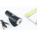 Фонарь передний 1 диод 320 lumen, Li-ion 3.7V 1800mAh зарядка от USB, чёрный JY-7205-1 JING YI